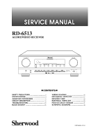 Sherwood RD-6513-Service-Manual